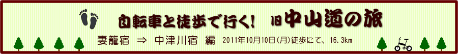 倉本駅から妻籠宿